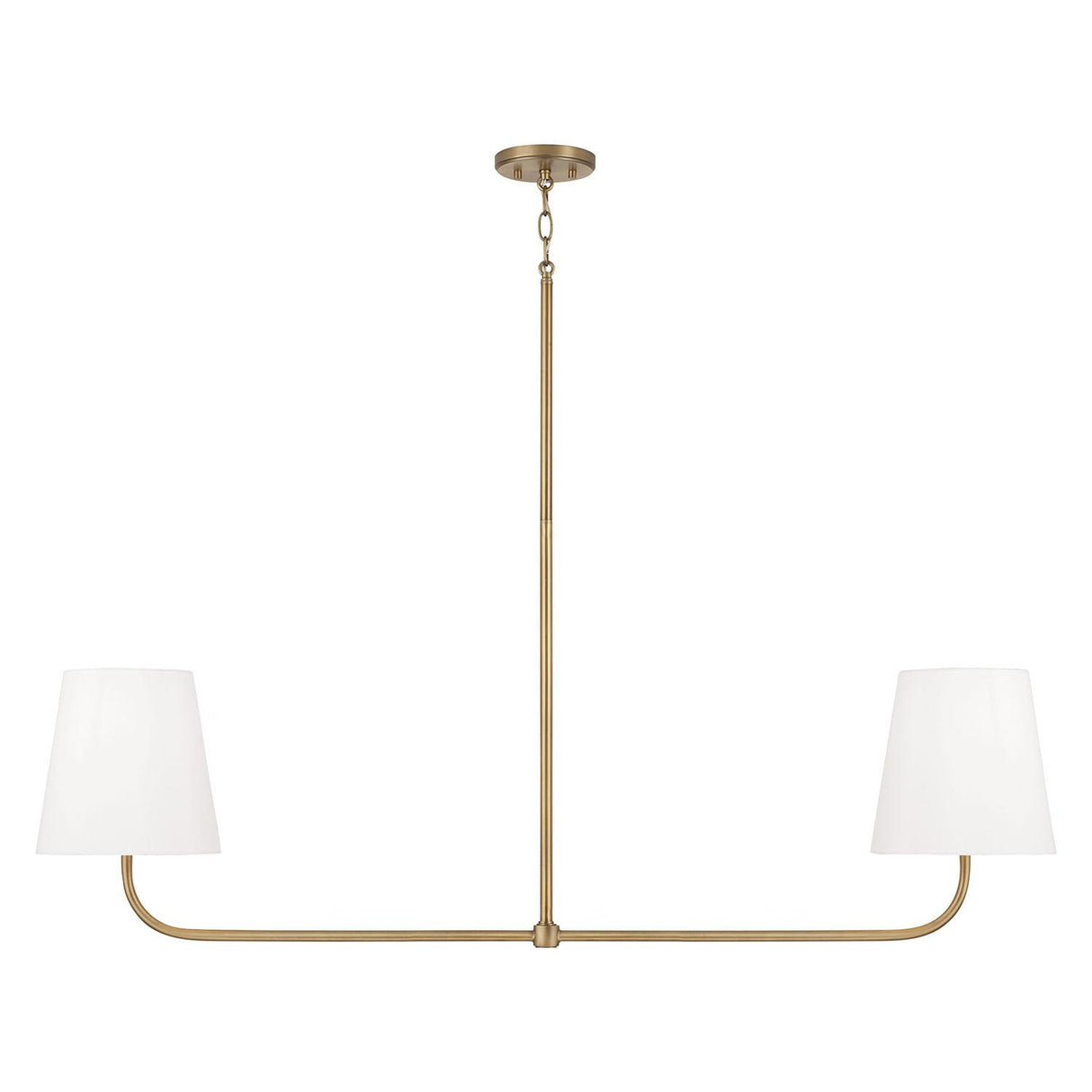 Capital Lighting 849421AD Brody 2 Light Island Aged Brass