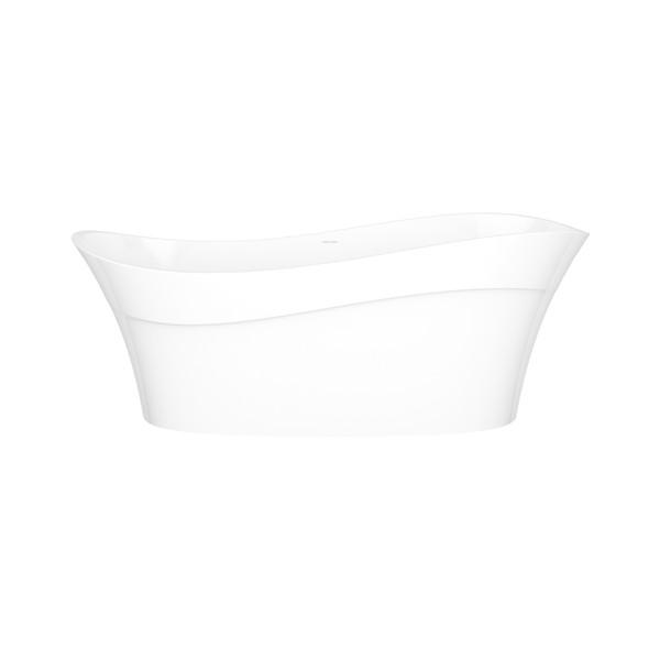 Pescadero 67" x 32" Freestanding Soaking Bathtub With Void Standard White