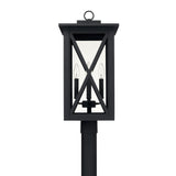 Capital Lighting 926643BK Avondale 4 Light Outdoor Post Lantern Black