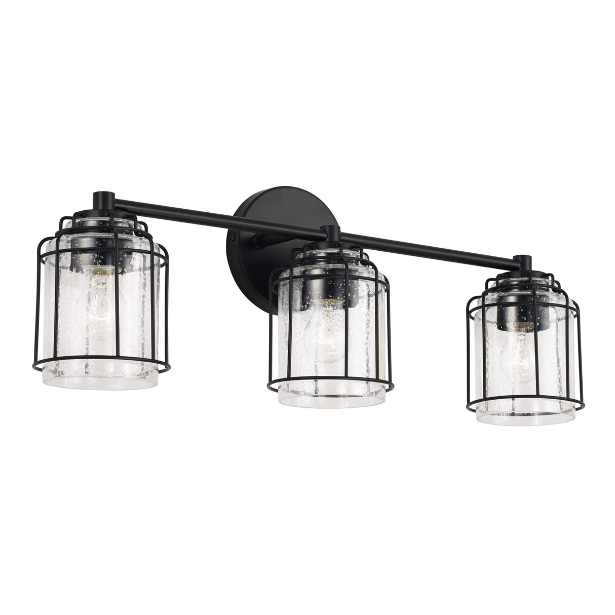 Capital Lighting 142931MB-516 Harmon 3 Light Vanity Matte Black