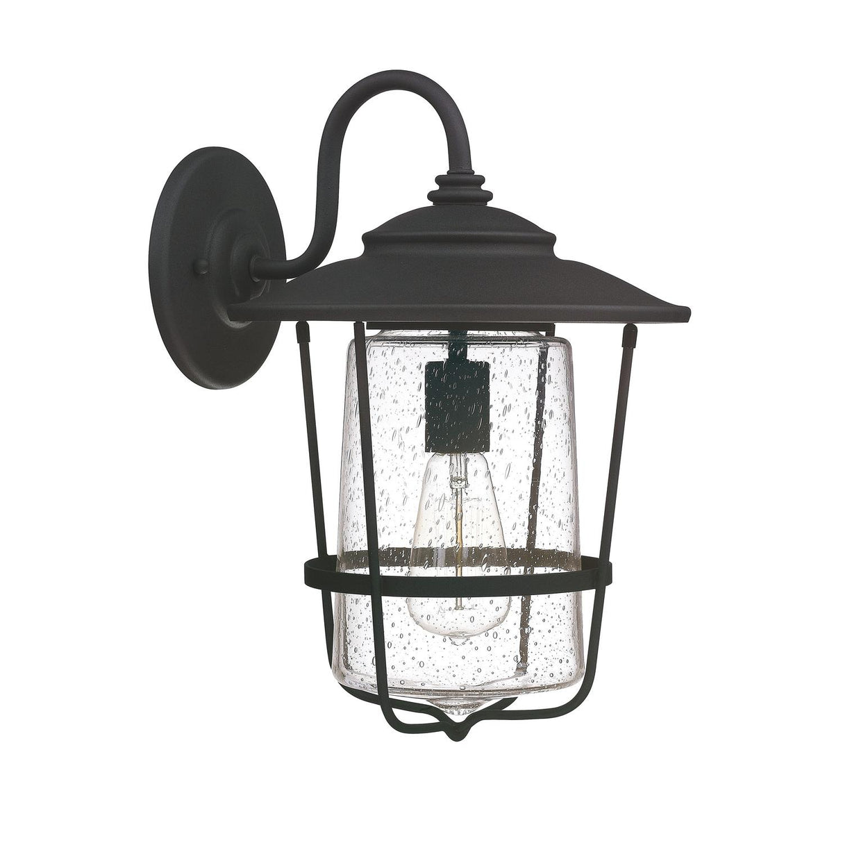 Capital Lighting 9602BK Creekside 1 Light Outdoor Wall Lantern Black