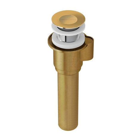 IntelliDrain™ Push Drain for Victoria + Albert® Bathtubs Without an Overflow Hole Unlacquered Brass