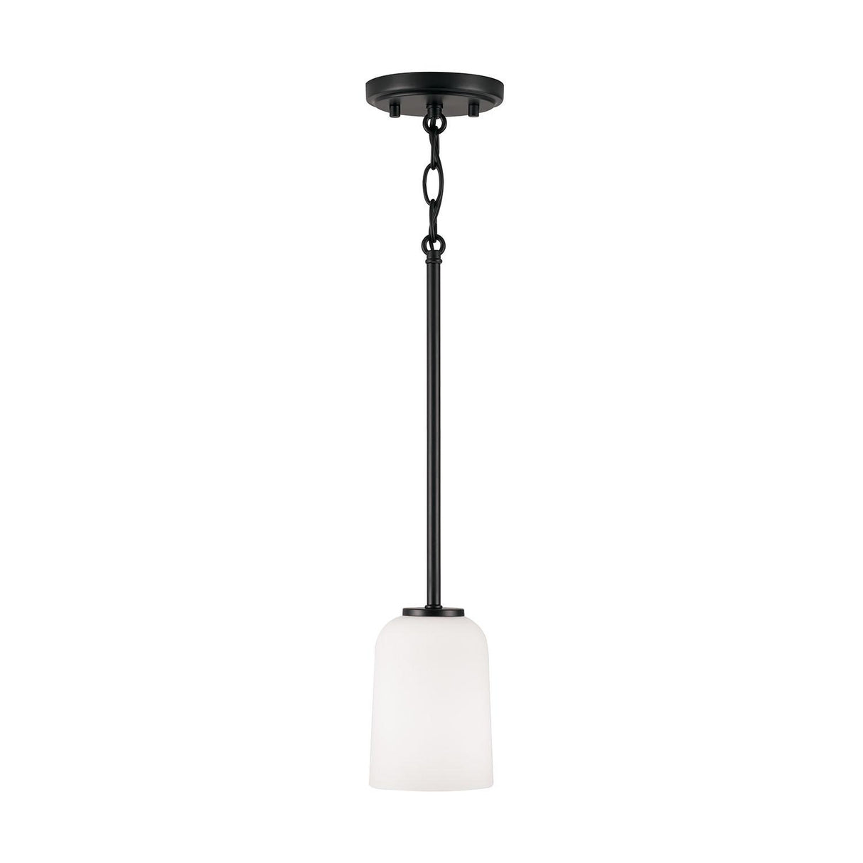 Capital Lighting 348812MB-542 Lawson 1 Light Mini Pendant Matte Black
