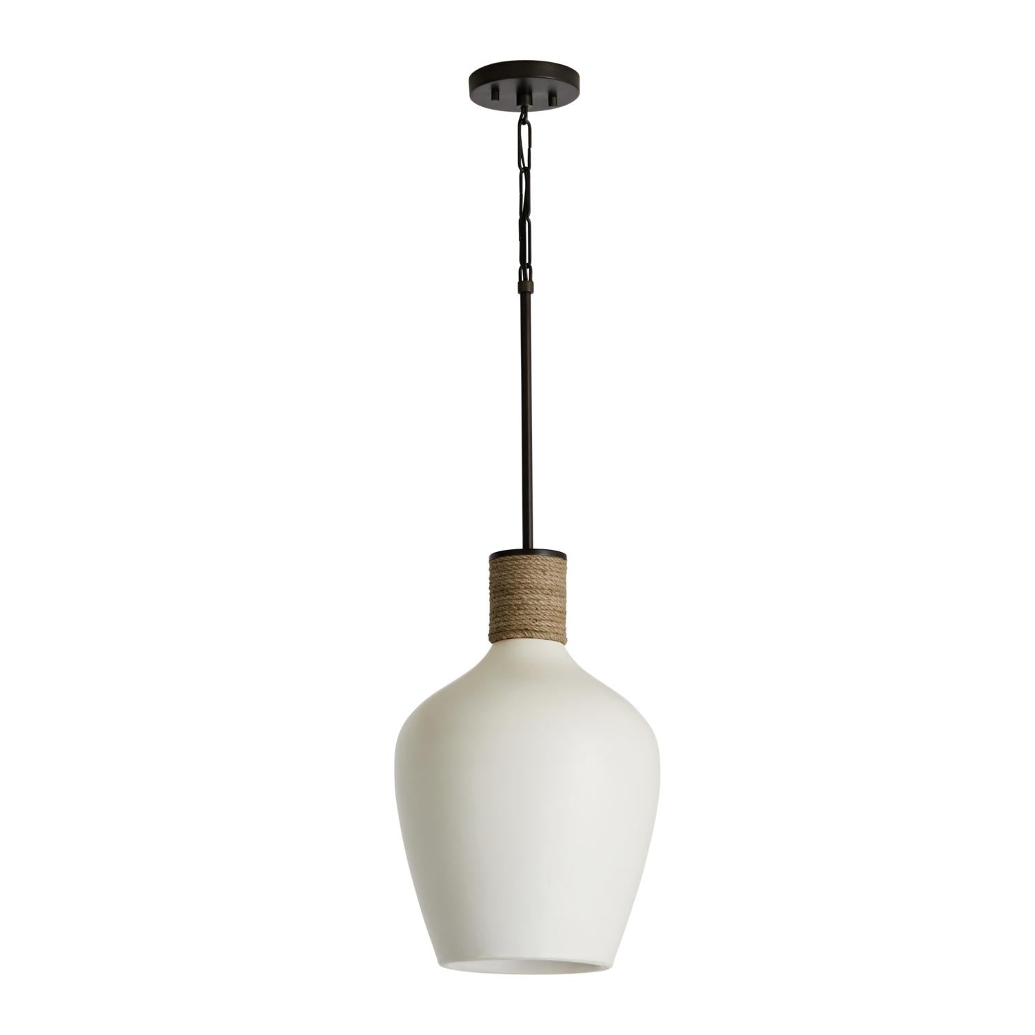 Capital Lighting 340614PW Destin 1 Light Pendant Dark Pewter