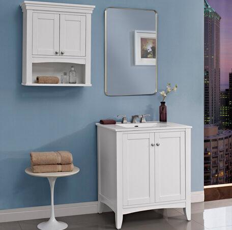 Shaker Americana 30" Vanity - Polar White