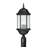 Capital Lighting 9837BK Main Street 3 Light Outdoor Post Lantern Black