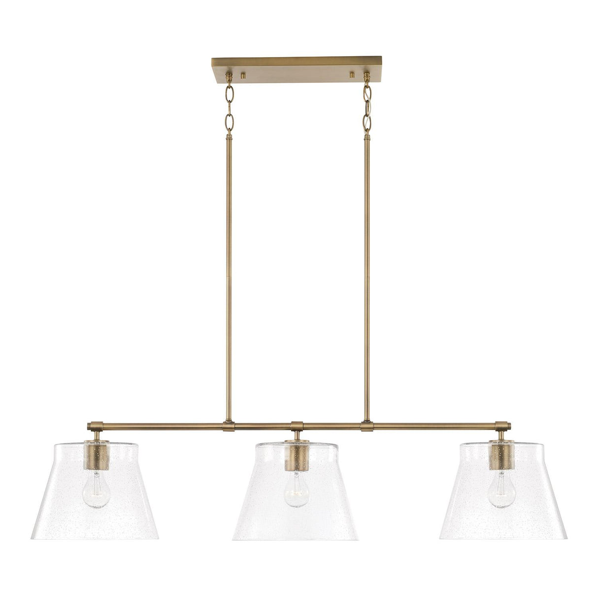 Capital Lighting 846931AD Baker 3 Light Island Aged Brass
