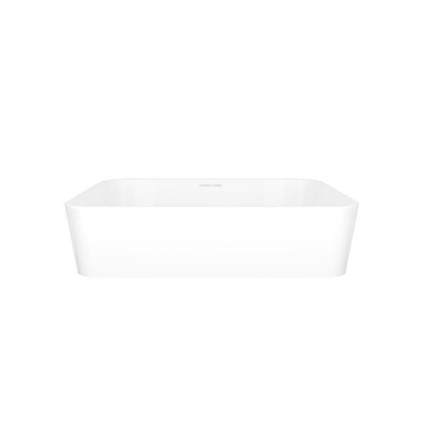Edge 18" x 13" Rounded Rectangle Vessel Lavatory Sink Standard White