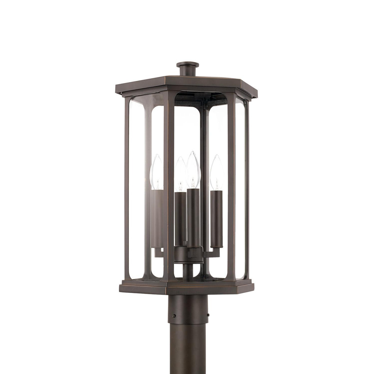 Capital Lighting 946643OZ Walton 4 Light Outdoor Post Lantern Oiled Bronze