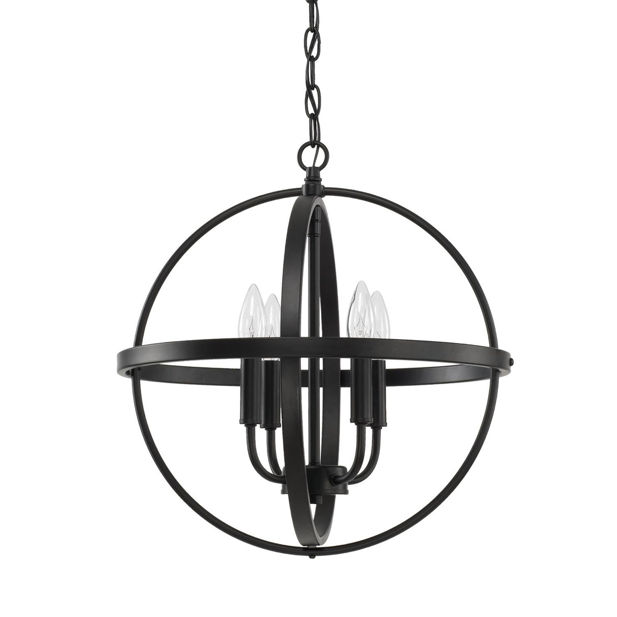 Capital Lighting 317541MB Hartwell 4 Light Pendant Matte Black