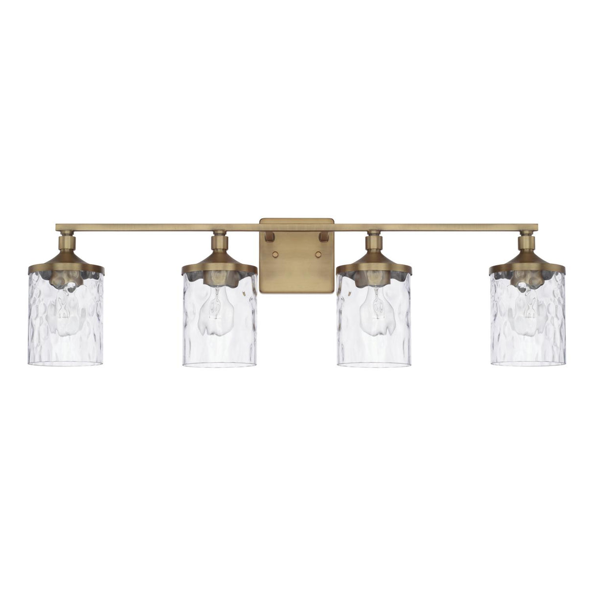 Capital Lighting 128841AD-451 Colton 4 Light Vanity Aged Brass