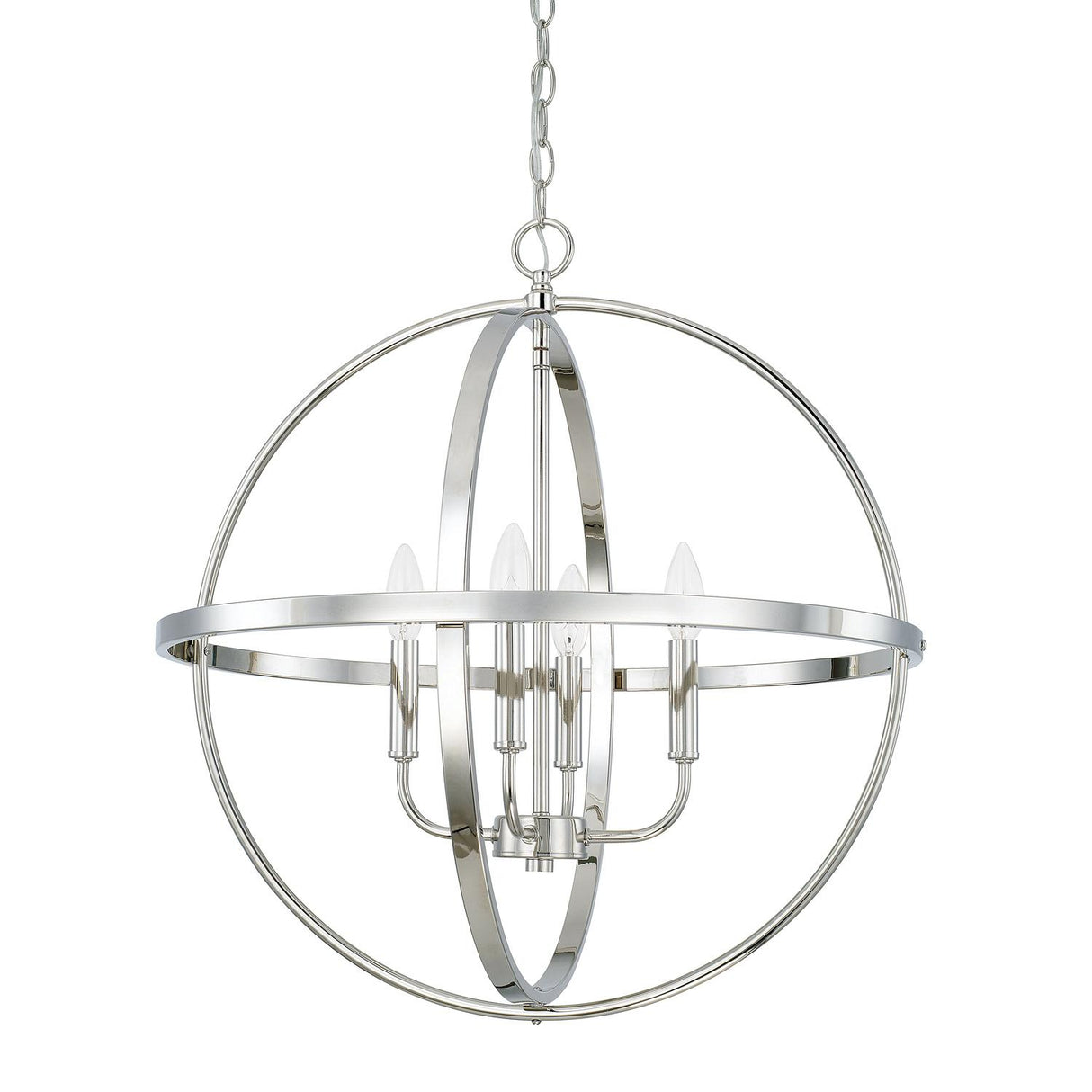 Capital Lighting 317542PN Hartwell 4 Light Pendant Polished Nickel