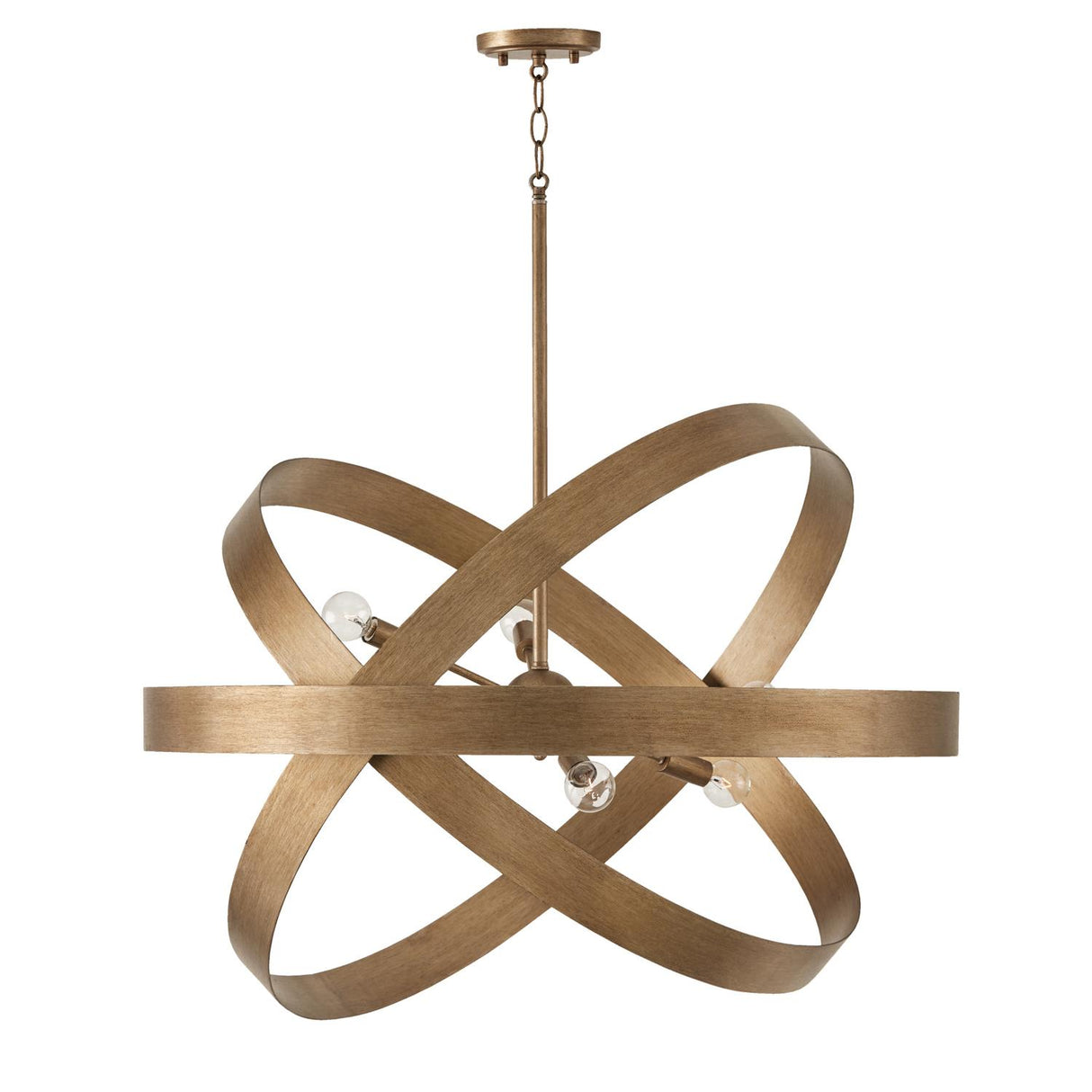 Capital Lighting 439061ML Jude 6 Light Chandelier Mystic Lustre
