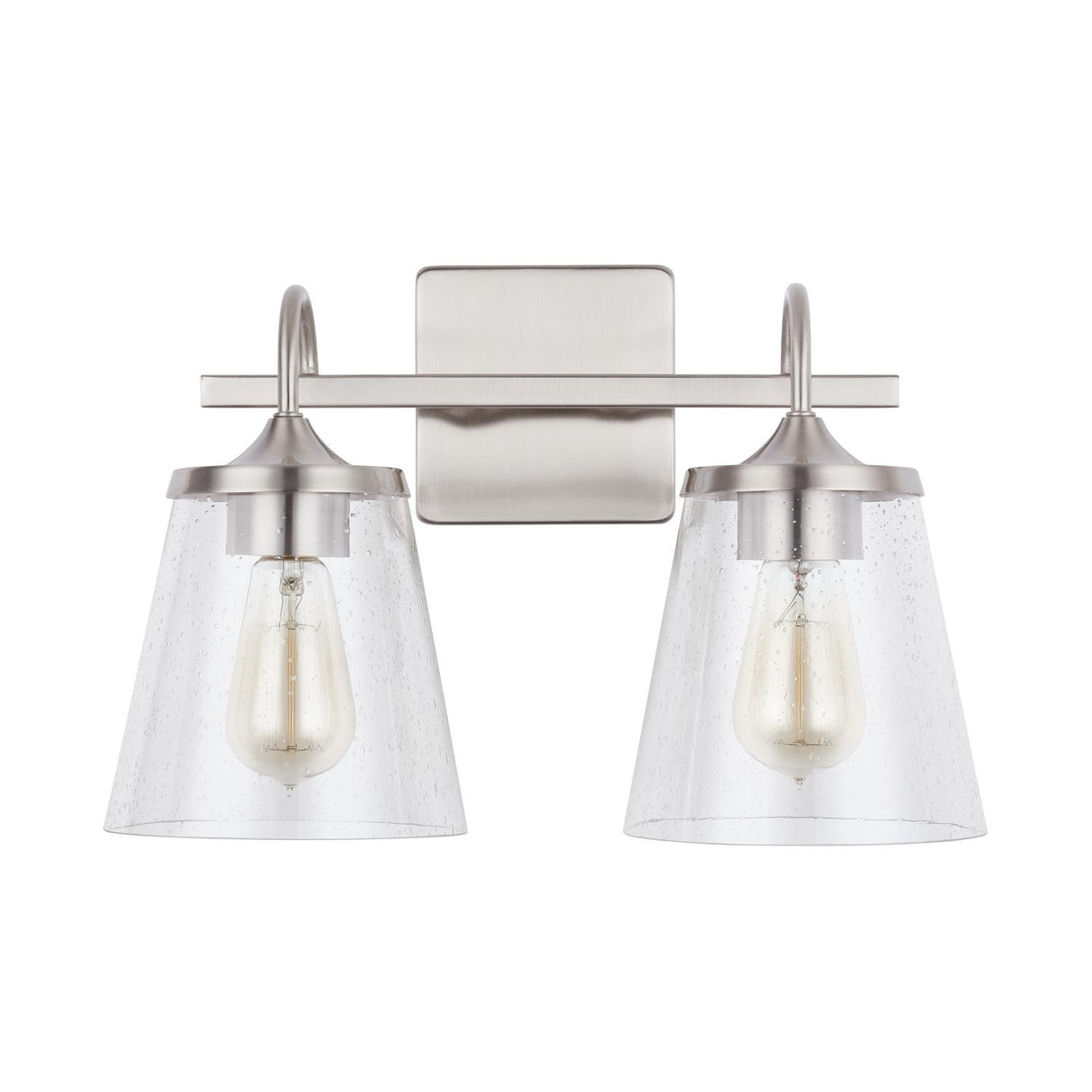 Capital Lighting 139122BN-496 Jayne 2 Light Vanity Brushed Nickel