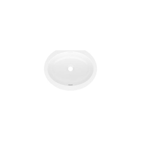 Kaali 18" x 14" Undermount Oval Lavatory Sink Standard White