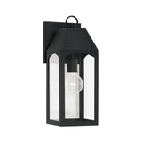 Capital Lighting 946311BK Burton 1 Light Outdoor Wall Lantern Black