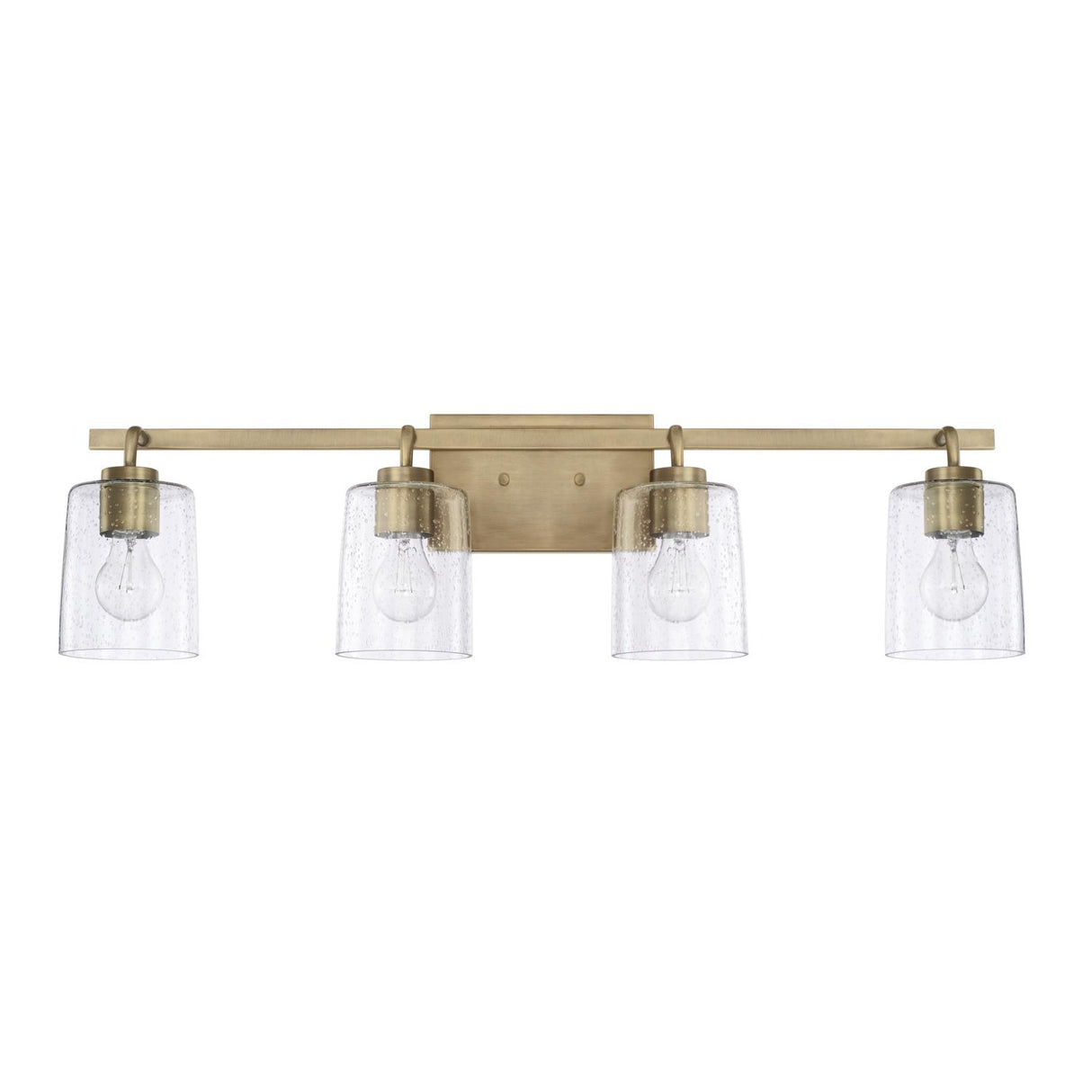 Capital Lighting 128541AD-449 Greyson 4 Light Vanity Aged Brass
