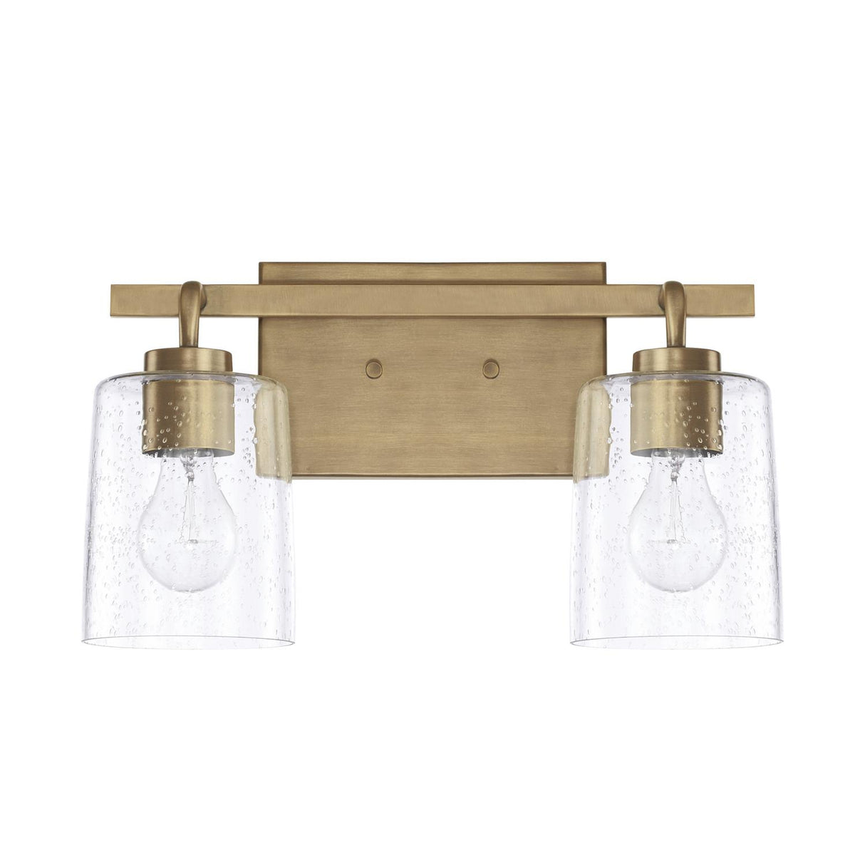 Capital Lighting 128521AD-449 Greyson 2 Light Vanity Aged Brass