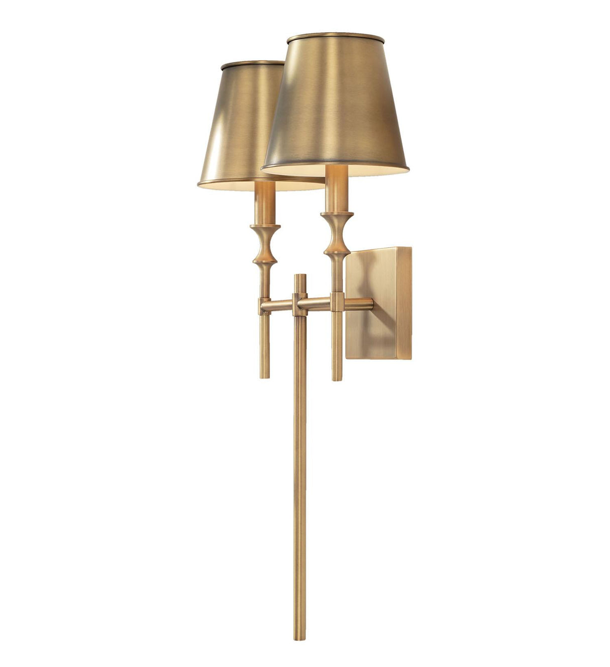 Capital Lighting 649721AD-708 Whitney 2 Light Sconce Aged Brass