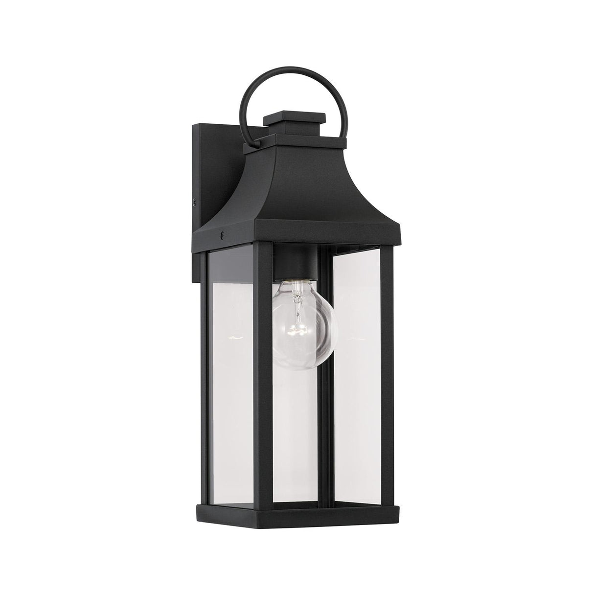 Capital Lighting 946411BK Bradford 1 Light Outdoor Wall Lantern Black