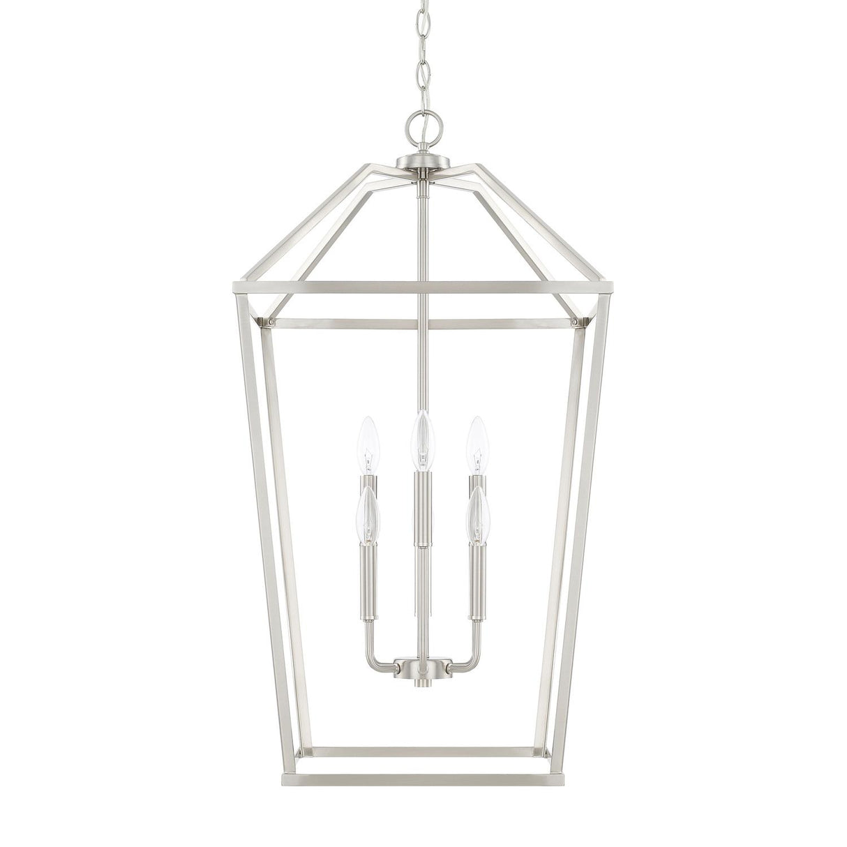 Capital Lighting 522761BN Birch 6 Light Foyer Brushed Nickel