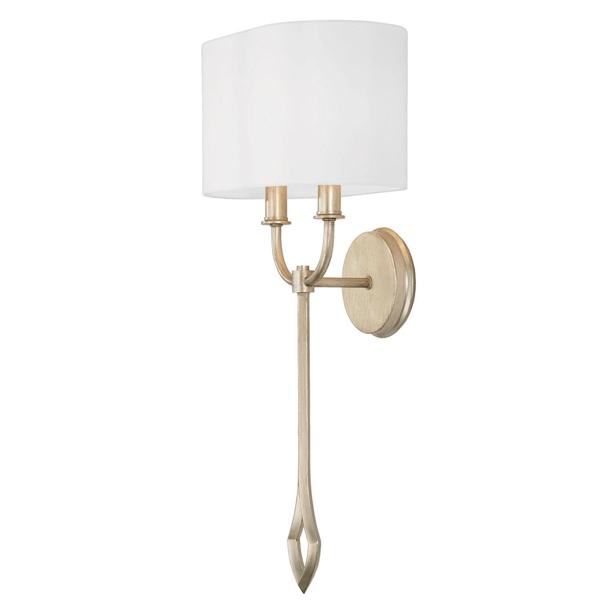 Capital Lighting 650021BS Claire 2 Light Sconce Brushed Champagne