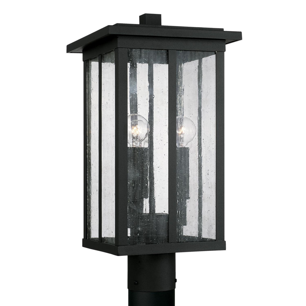 Capital Lighting 943835BK Barrett 3 Light Outdoor Post Lantern Black