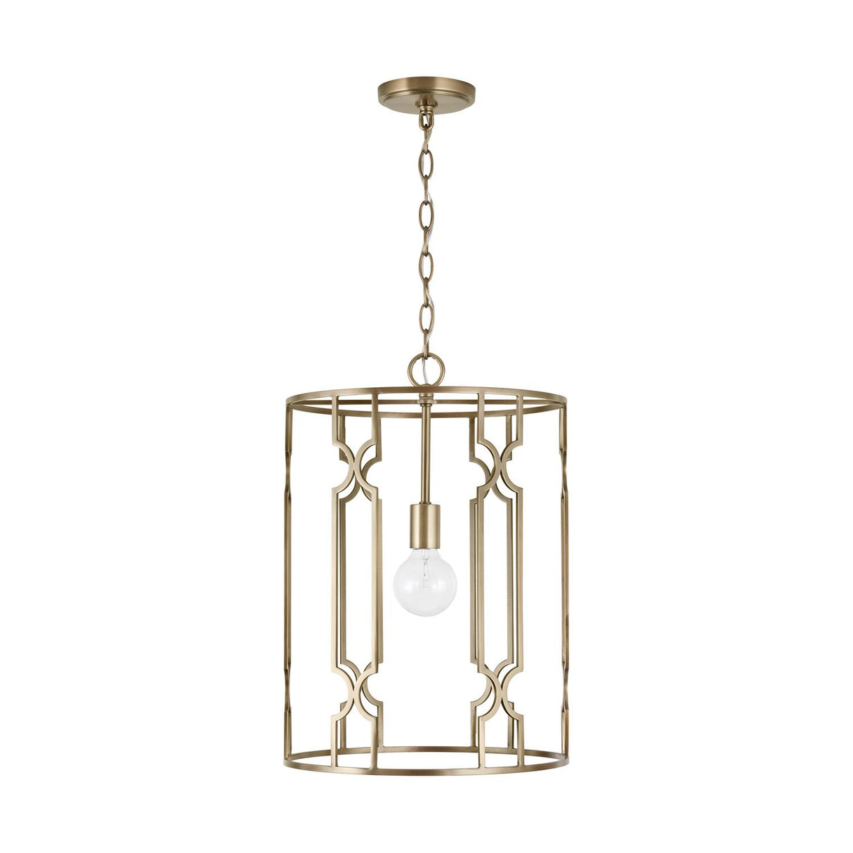Capital Lighting 338911AD Jordyn 1 Light Pendant Aged Brass