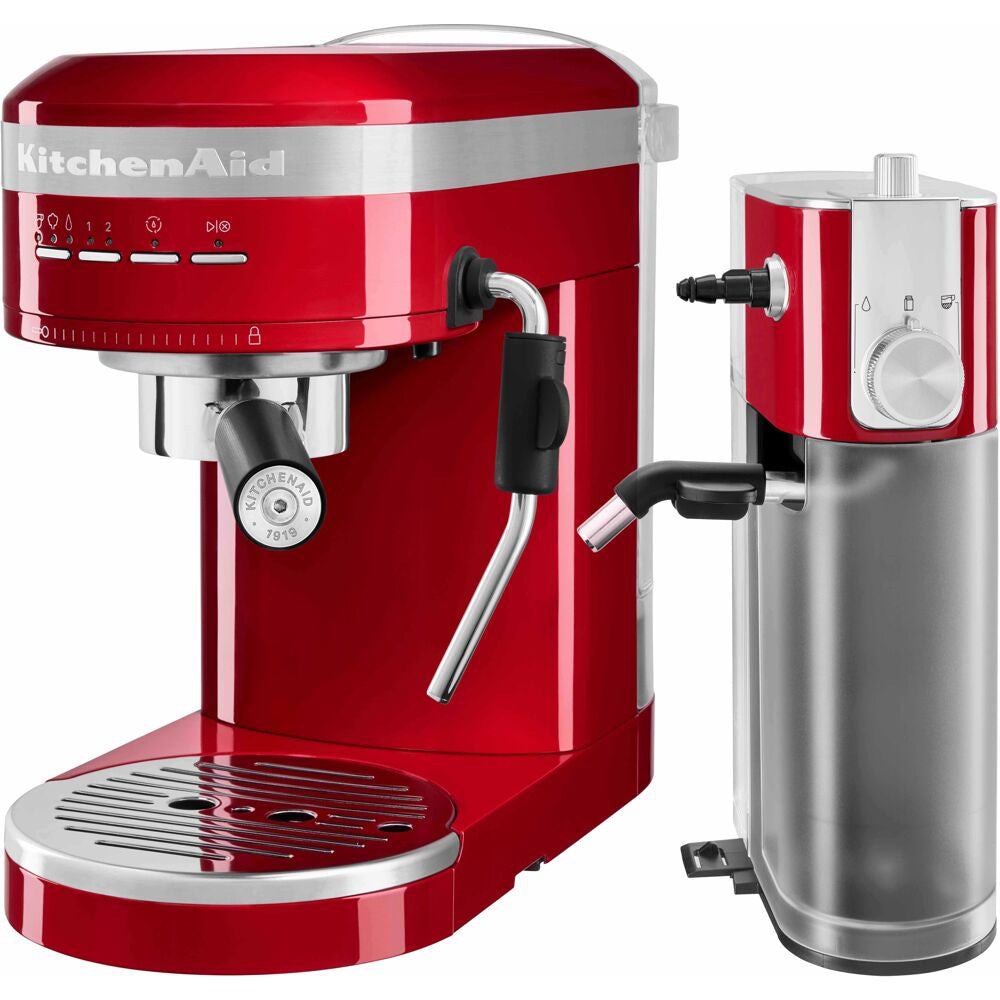 Kitchen Aid KES6503ER-2-KIT Semi-Automatic Espresso Machine, 15 Bar Pump, Perfect Grind
