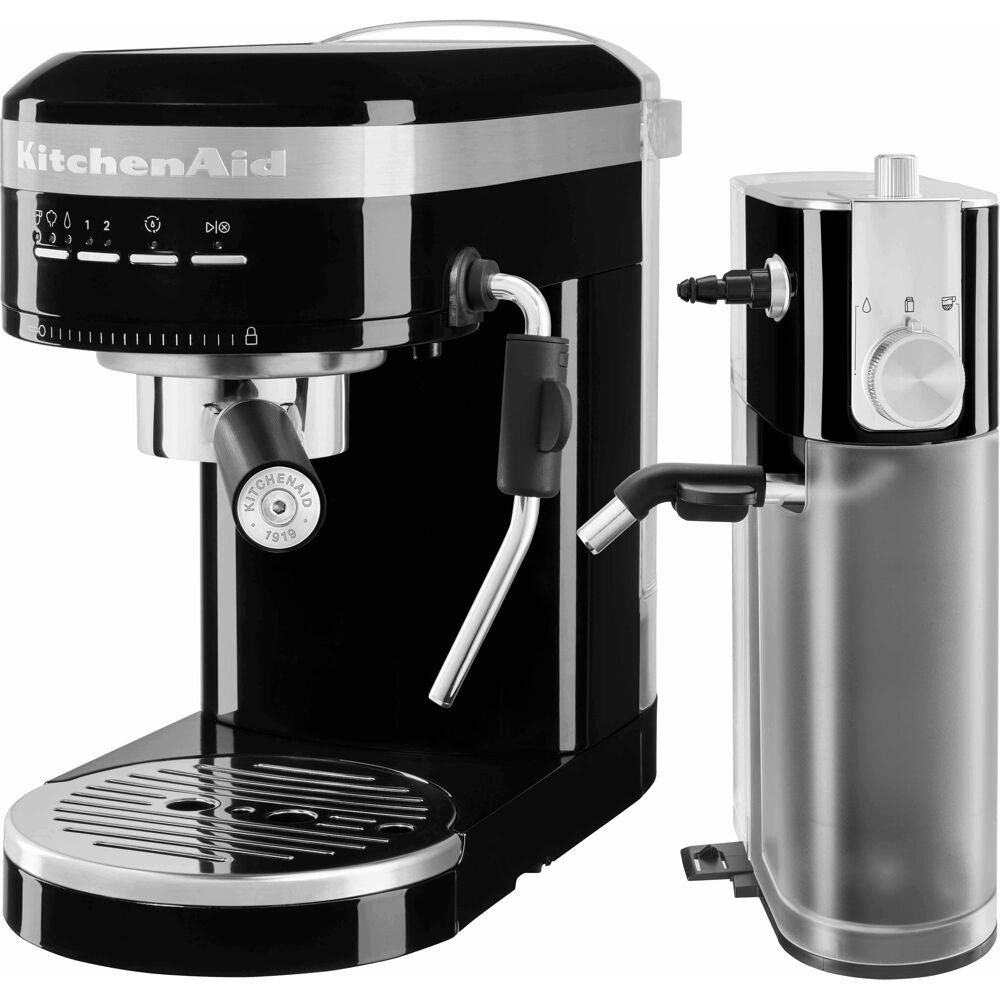 Kitchen Aid KES6503OB-2-KIT Semi-Automatic Espresso Machine, 15 Bar Pump, Perfect Grind