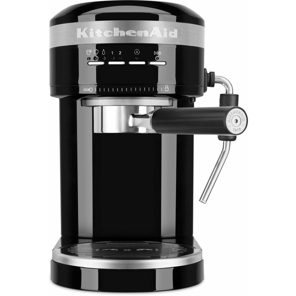 Kitchen Aid KES6503OB Semi-Automatic Espresso Machine, 15 Bar Pump, Perfect Grind
