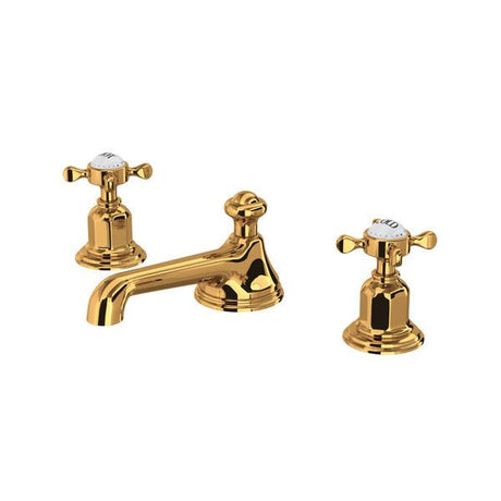 Edwardian™ Widespread Lavatory Faucet With Low Spout English Gold