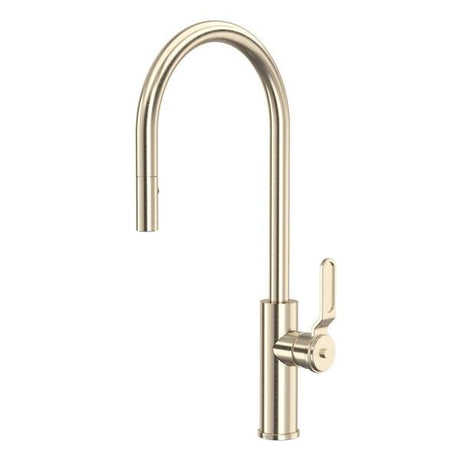 Myrina™ Pull-Down Kitchen Faucet With C-Spout Satin Nickel