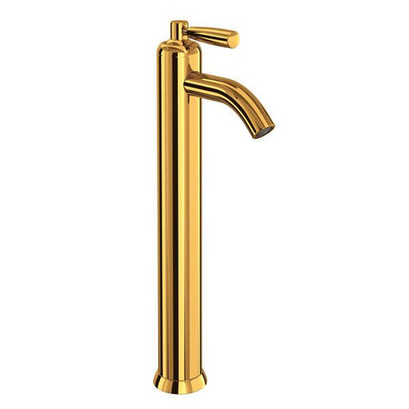 Holborn™ Single Handle Tall Lavatory Faucet Unlacquered Brass