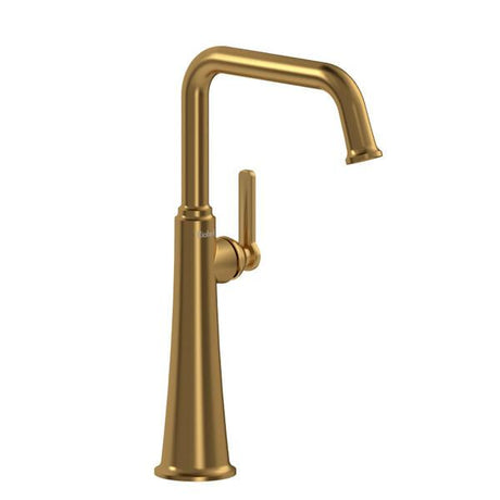 Momenti™ Single Handle Tall Lavatory Faucet With U-Spout Brushed Gold