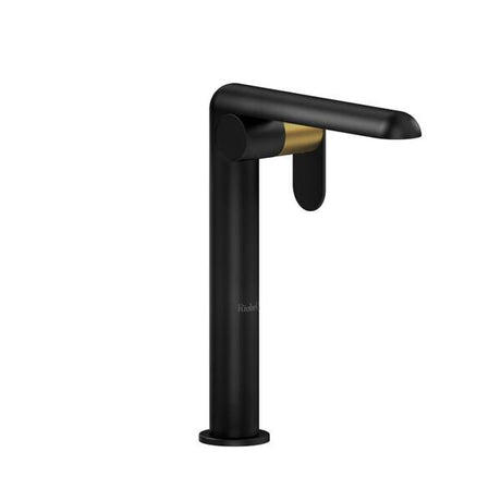 Ciclo™ Single Handle Tall Lavatory Faucet Black/Brushed Gold