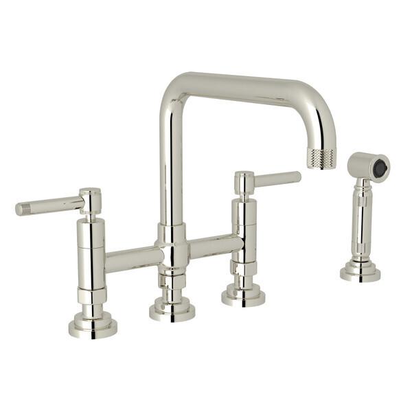 Campo™ Bridge Kitchen Faucet With Side Spray Polished Nickel