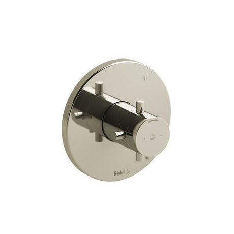 Pallace™ 1/2" Therm & Pressure Balance Trim with 3 Functions (No Share) Polished Nickel