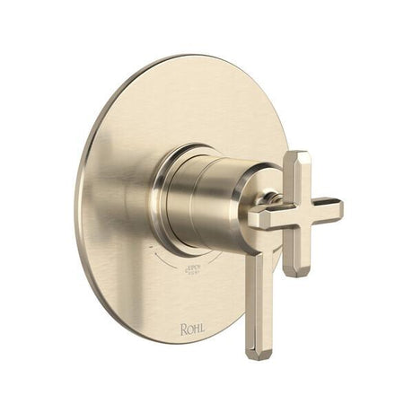 Apothecary™ 1/2" Therm & Pressure Balance Trim with 2 Functions (No Share) Satin Nickel