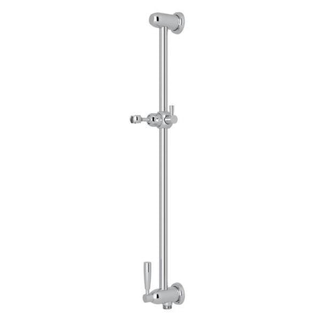 24" Slide Bar With Integrated Volume Control And Outlet Polished Chrome