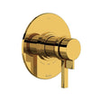 Lombardia® 1/2" Therm & Pressure Balance Trim with 3 Functions (Shared) Unlacquered Brass