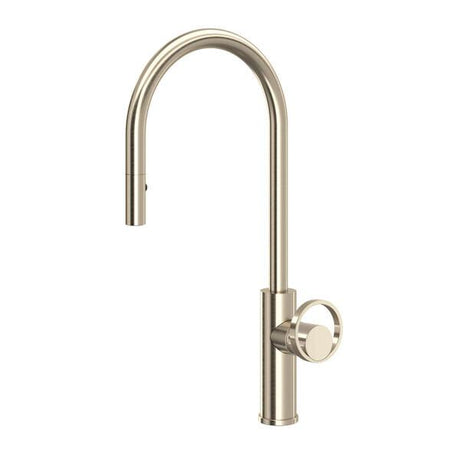 Eclissi™ Pull-Down Kitchen Faucet With C-Spout - Less Handle Satin Nickel