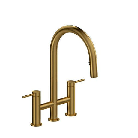 Azure™ Bridge Pull-Down Kitchen Faucet Brushed Gold