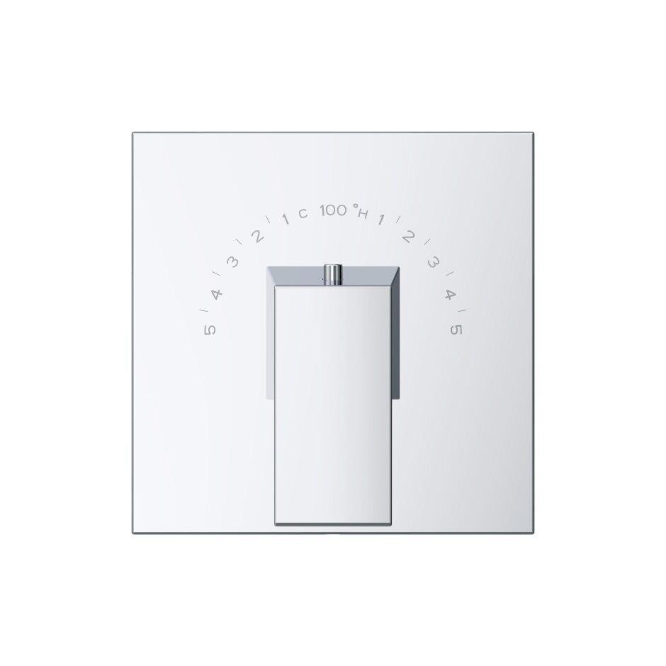 Chrome Mid-town Single Handle 3/4'' Thermostatic Valve Trim Kit