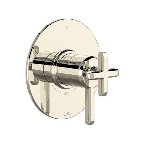 Apothecary™ 1/2" Therm & Pressure Balance Trim with 3 Functions (Shared) Polished Nickel