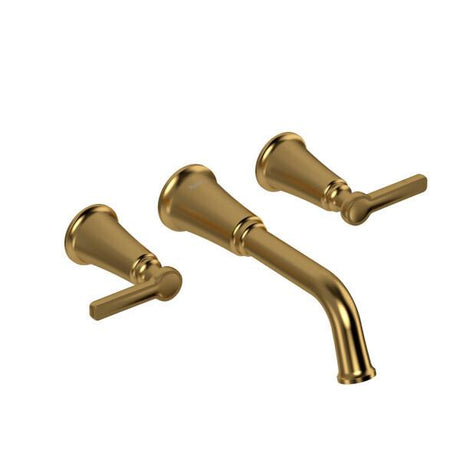 Momenti™ Wall Mount Tub Filler Brushed Gold