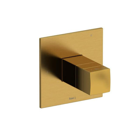 Reflet 1/2" Therm & Pressure Balance Trim with 5 Functions (Shared) Brushed Gold
