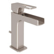 Quartile™ Single Handle Lavatory Faucet With Trough Satin Nickel