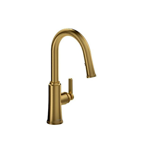 Trattoria™ Pull-Down Kitchen Faucet With C-Spout Brushed Gold