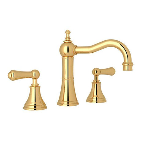 Georgian Era™ Widespread Lavatory Faucet With Column Spout English Gold